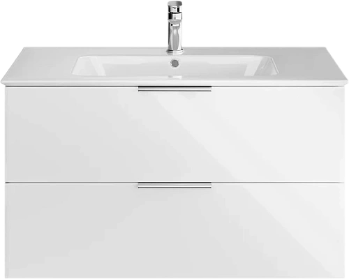 Тумба под раковину подвесная Kerama Marazzi Piano Forte 95 см белая глянцевая - фото 1