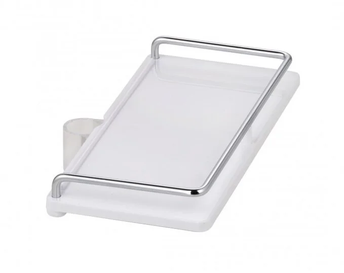 Полочка для ванной Kludi Cockpit хром/белая 6410110-00 (детальная фотография)