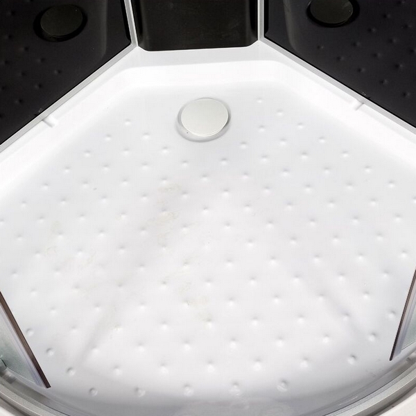 Душевая кабина Deto L 90x90 см без крыши L809NBLACK (детальная фотография), 90х90