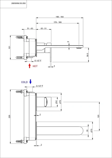 Смеситель для раковины Kerama Marazzi Siara нержавеющая сталь 28050KM.50.050 (детальная фотография), другие