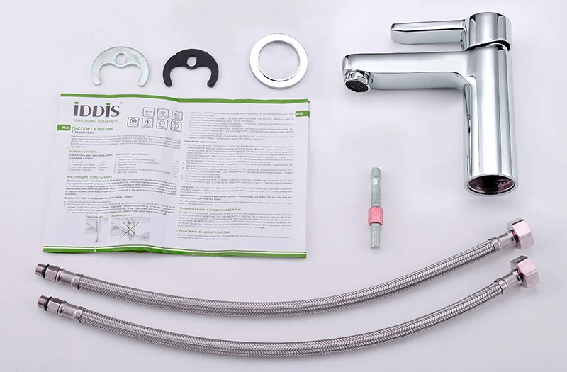 Смеситель для раковины IDDIS Sena однорычажный SENSB00i01 (детальная фотография), однорычажные, двухрычажные