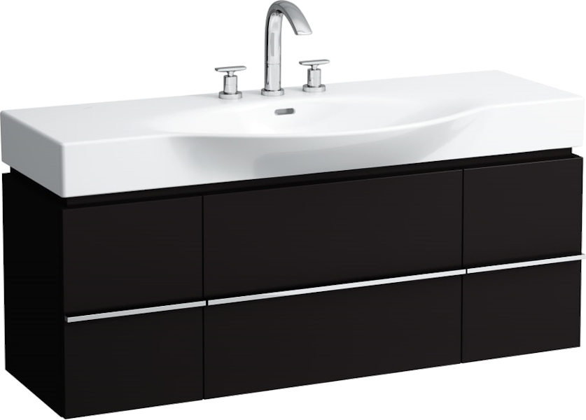 Раковина Laufen Palace 120 см с 3 отверстиями для смесителя 8.1170.4.000.108.1 (детальная фотография), современные, hi-tech