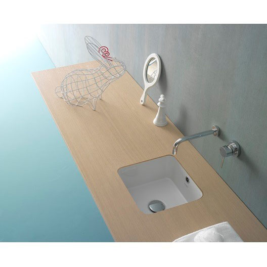 Раковина встраиваемая Globo Stone SS037 SS037.BI (детальная фотография), современные, hi-tech