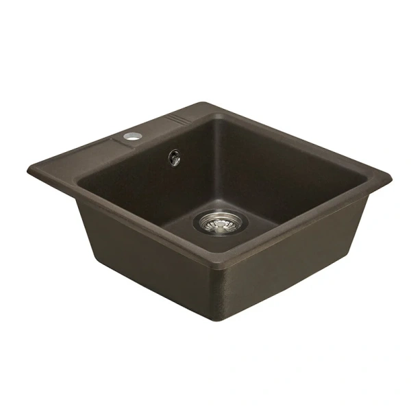 Мойка для кухни Акватон Парма 47 см кофе 1A713032PM280 (детальная фотография), из искусственного мрамора