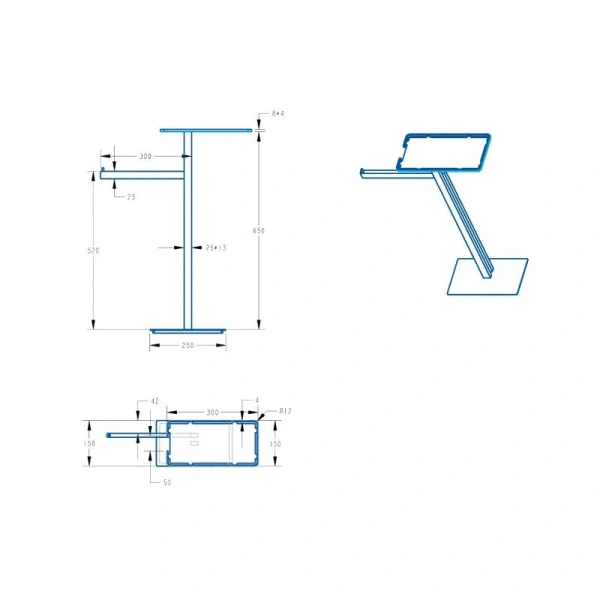 Стойка для ванной Boheme хром 10952-CR (детальная фотография), современные, hi-tech