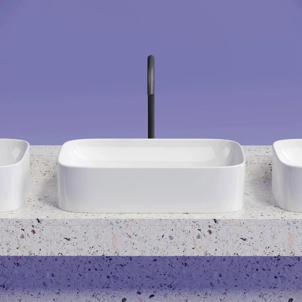 Раковина Ceramica Nova Element 60 см белая CN6053 (детальная фотография), в форме чаши, прямоугольной формы