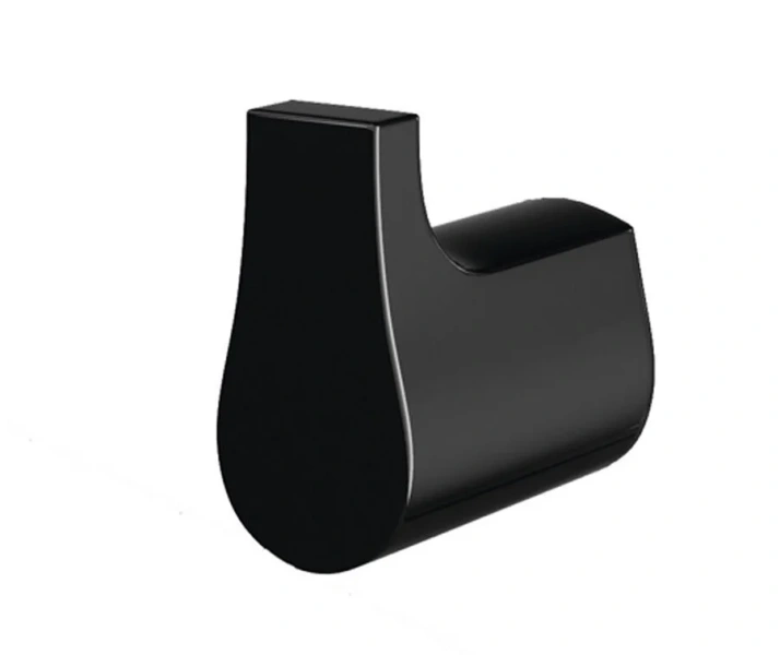 Крючок для ванной WasserKRAFT Glan черный глянец K-5123 (детальная фотография)