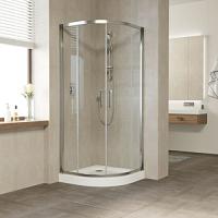 Душевой уголок профиль глянцевый хром стекло прозрачное Vegas-glass