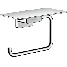 Бумагодержатель Hansgrohe AddStoris 41772 с полкой