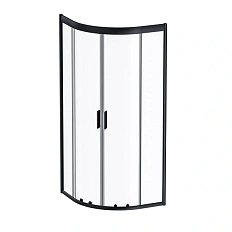 Душевой уголок Am.Pm Gem 80х80 см профиль черный матовый