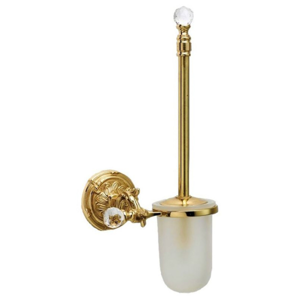Ёршик настенный для ванной, античное золото, Art&Max Barocco Crystal AM-1785-Do-Ant-C (детальная фотография)