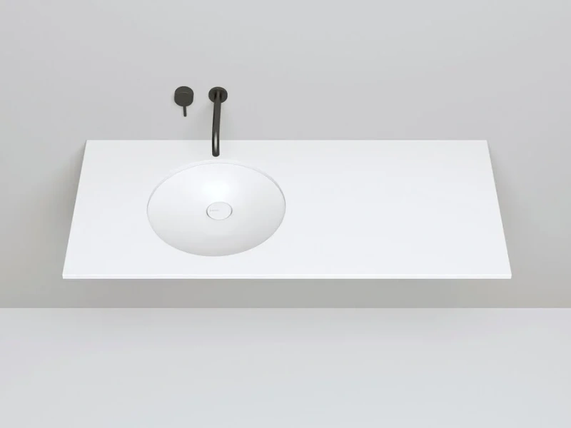 Раковина Salini Marea 08 1802208 42 см встраиваемая (детальная фотография), встраиваемые (в столешницу), пристенные