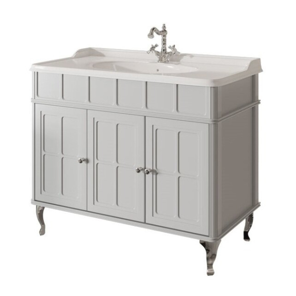Тумба под раковину напольная Caprigo Borgo 100 см Grigio Bianco 33424-B177 (детальная фотография)