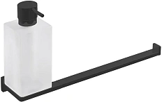 Полотенцедержатель с дозатором для мыла Colombo Look черный матовый