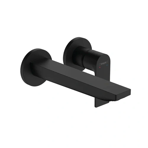 Смеситель для раковины Hansgrohe Rebris черный матовый - фото 1