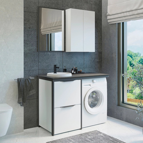 Шкаф подвесной Comforty Лозанна 60 см белый глянец 00-00009445CF (детальная фотография), 60 см