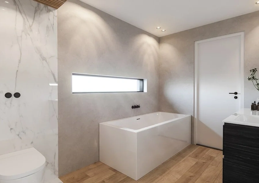 Акриловая ванна Riho Rething Cubic Plug & Play, B110012005, 200 x 90 см, литые панели, левая, цвет белый (детальная фотография), без гидромассажа