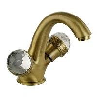 Смеситель для раковины Migliore Axo Swarovski бронза