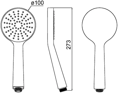 Душевая лейка Ravak Flat S 960.00 X07P343 (детальная фотография), душевые лейки
