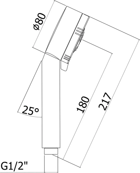 Лейка для душа Paffoni Docce Majorca черный матовый ZDOC070NO (детальная фотография), душевые лейки