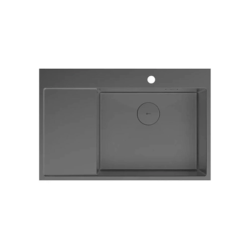 Мойка для кухни Lemark Kezadra 78 см графит, левая - фото 2