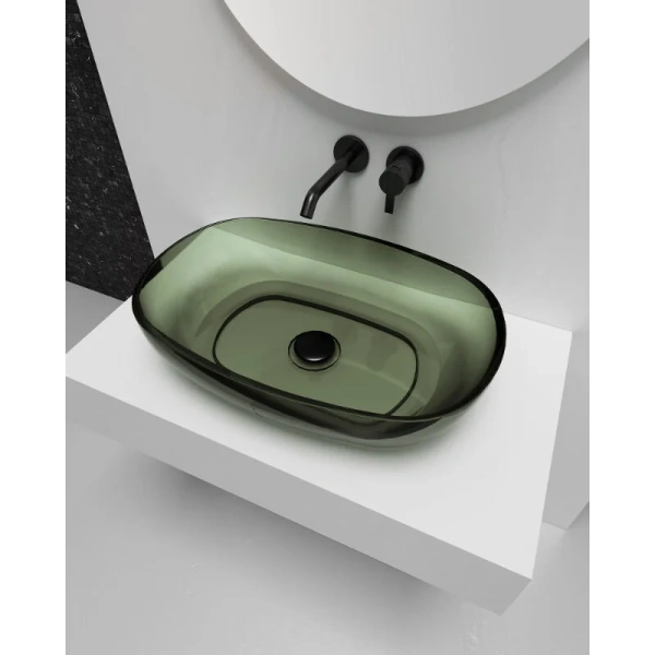 Раковина Abber Kristall 60 см оливковая AT2805Vesuvian (детальная фотография), другие