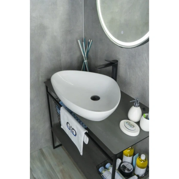 Раковина GID Creativo N9062 67 см белая 51117 (детальная фотография), белые