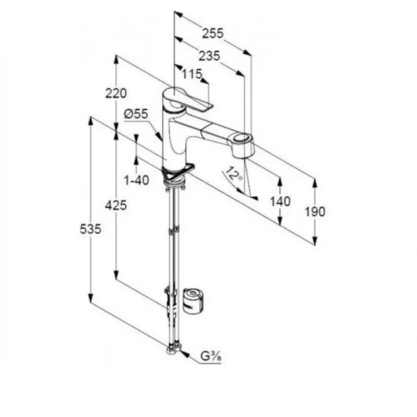Смеситель для кухни Kludi Mix с переключателем 329450562 (детальная фотография), для кухни