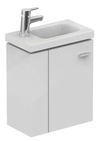 Тумба с раковиной подвесная Ideal Standard Connect Space E037 45 см с L-образной дверкой (детальная фотография)