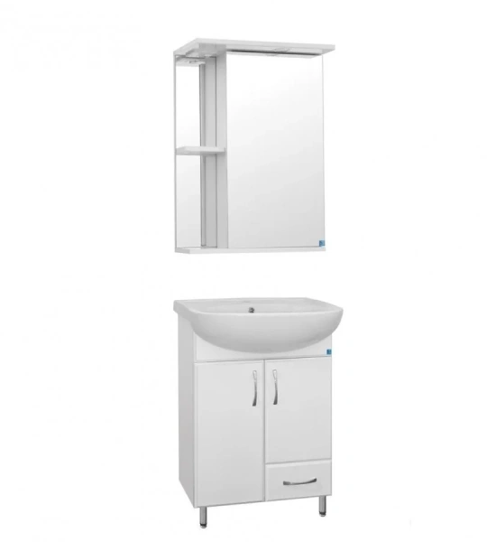 Тумба под раковину напольная Style Line Эко Стандарт 46 см белая ЛС-00000095 (детальная фотография), моноблок