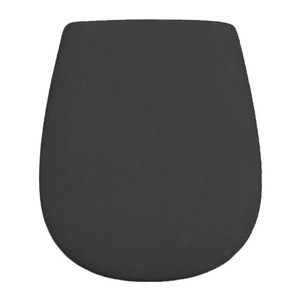 Крышка-сидение с микролифтом ArtCeram Atelier черный матовый, петли хром AZA001 17 71 nero matt/cr (детальная фотография)