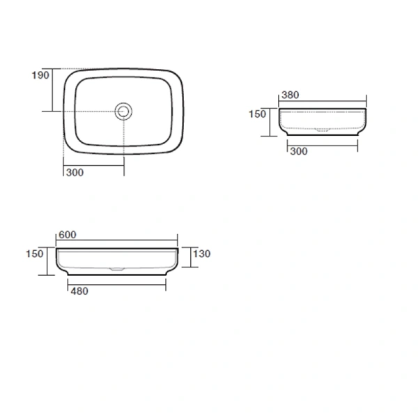 Схема (детальная фотография), накладные (на столешницу), пристенные