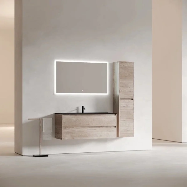 Тумба под раковину подвесная Sancos Libra 120 см дуб галифакс натуральный LB120-1EG (детальная фотография) index_1