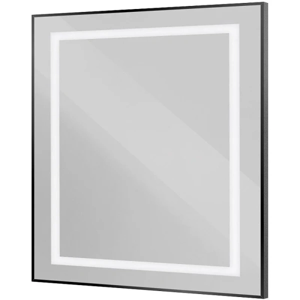 Зеркало с подсветкой BelBagno Kraft 90 см черное SPC-KRAFT-900-800-SENS-NERO (детальная фотография), с подсветкой