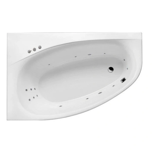 Ванна гидромассажная Excellent Kameleon Smart 170 x 110 см, левая, белый/хром, WAEX.KML17.SMART.CR (детальная фотография)