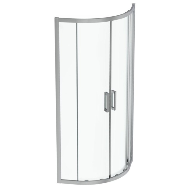 Душевой уголок Ideal Standard Connect 2 80х80 см алюминиевый профиль (детальная фотография), хром, белые, черные