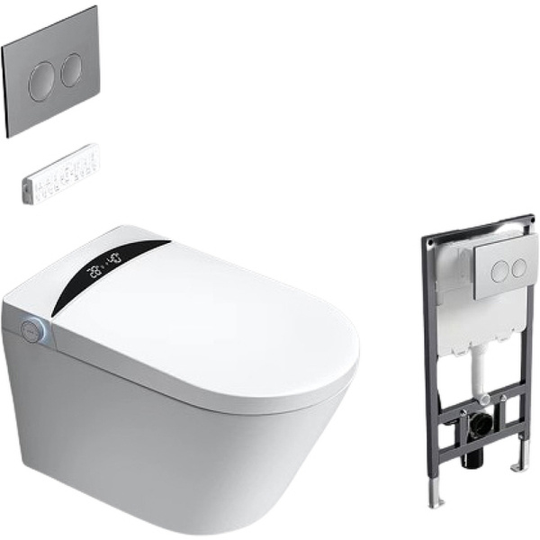 Унитаз с инсталляцией Timo белый TE-751 (детальная фотография)