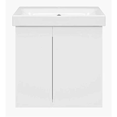 Тумба с раковиной подвесная Misty Лира 50 см с дверцами