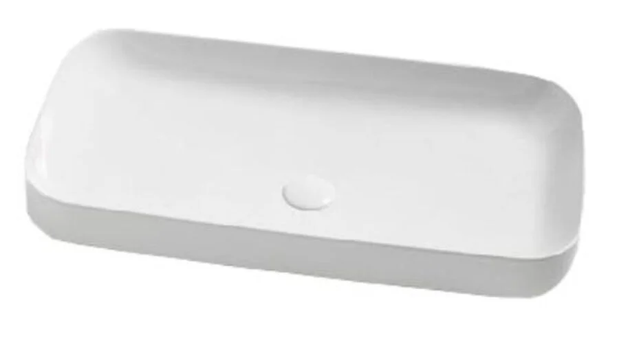 Раковина Azzurra Elegance 75 см прямоугольная ELLG075400S0BI/(ESO75 bi)*0 (детальная фотография)