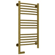 Полотенцесушитель электрический левый, цвет состаренная бронза перемычка выгнутая Сунержа Богема 2.0 800х400