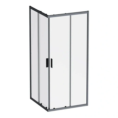 Душевой уголок Am.Pm Gem 90x90 см профиль черный - фото 2