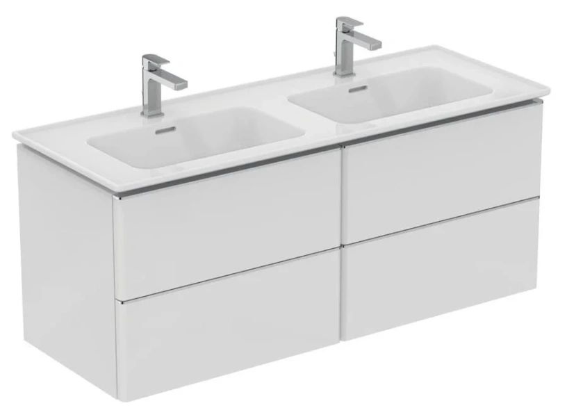 Раковина Ideal Standard Strada II 124 см Vanity белая T300501 (детальная фотография), белые