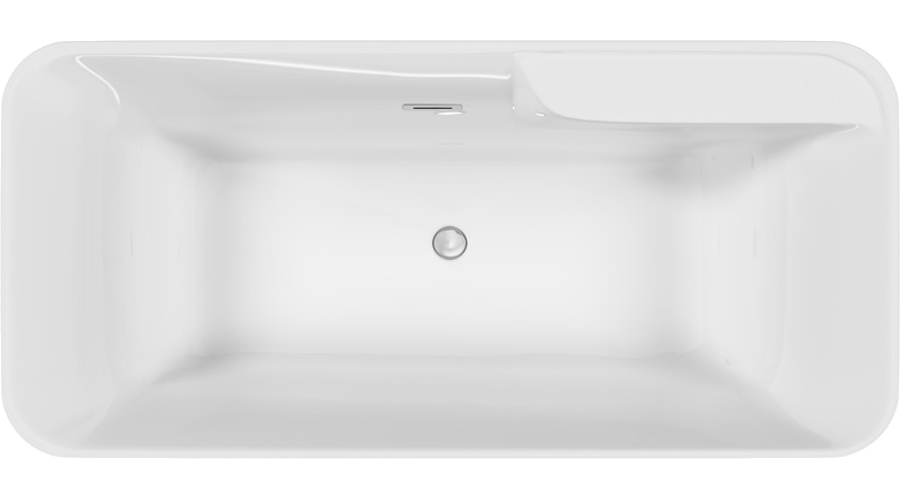 Ванна акриловая Sancos Sigma 170x80 см белая FB15 (детальная фотография), современныe, hi-tech