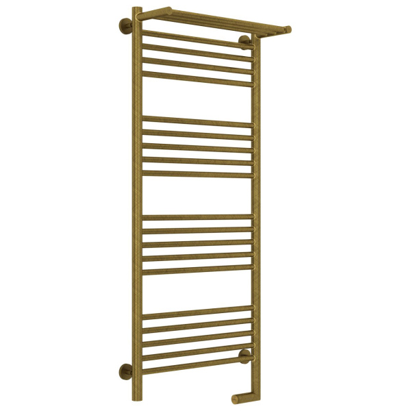 Полотенцесушитель электрический правый, с полкой цвет состаренная бронза Сунержа Богема 2.0 1200х500 05-5207-1250 (детальная фотография), по запросу index_1