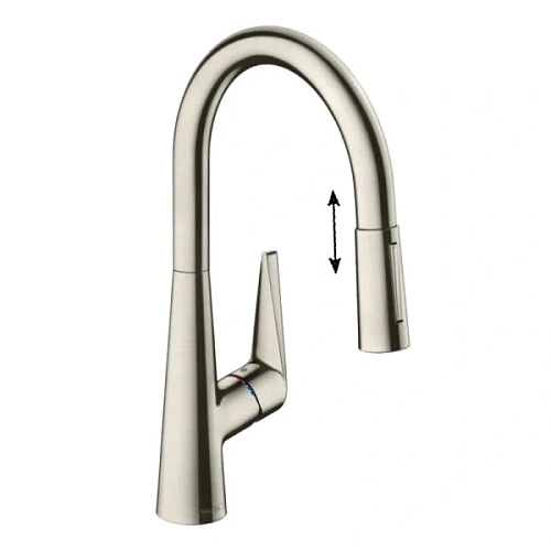Смеситель для кухни Hansgrohe Talis сталь - фото 2