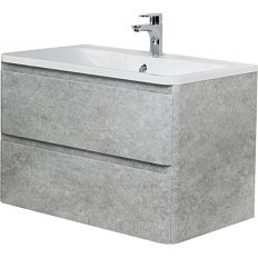 Тумба под раковину подвесная BelBagno Albano 80 см cemento verona grigio