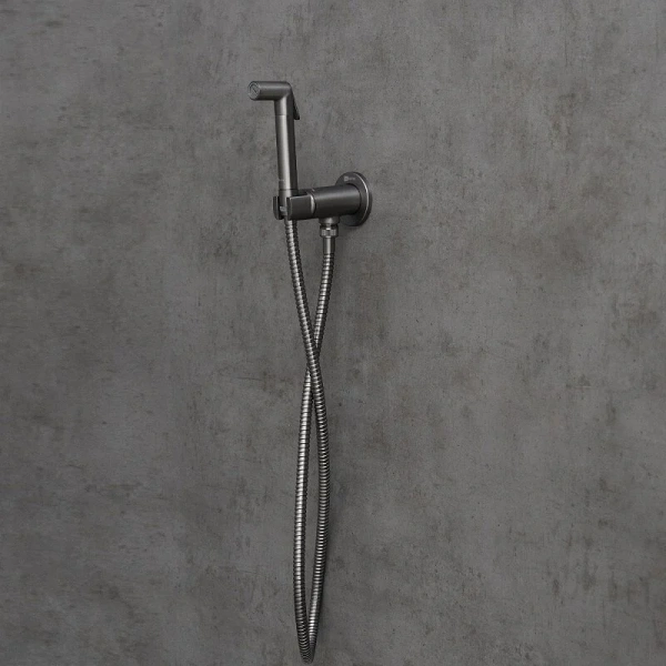 Гигиенический душ со смесителем Lemark Solo графит LM7171GM (детальная фотография), современные, hi-tech