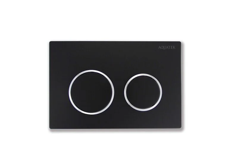 Клавиша смыва Акватек Small черная матовая TDI-0000003 (детальная фотография)