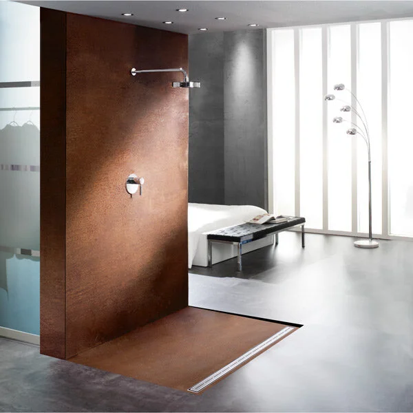 Решётка для слива из нержавеющей стали, 90 см, цвет матовый хром, Tece TECEdrainline drops 600941 (детальная фотография), в наличии