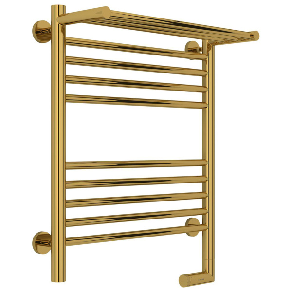 Полотенцесушитель электрический правый, с полкой цвет золото Сунержа Богема 2.0 600х500 03-5207-6050 (детальная фотография)
